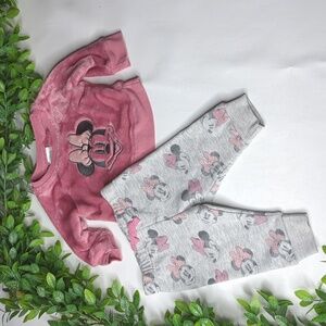 Disney Baby Minnie Mouse outfit size 3 months crewneck joggers